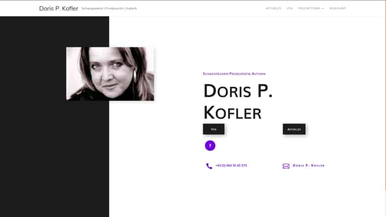 Doris P.Kofler  - Webdesign by zacweb.net
